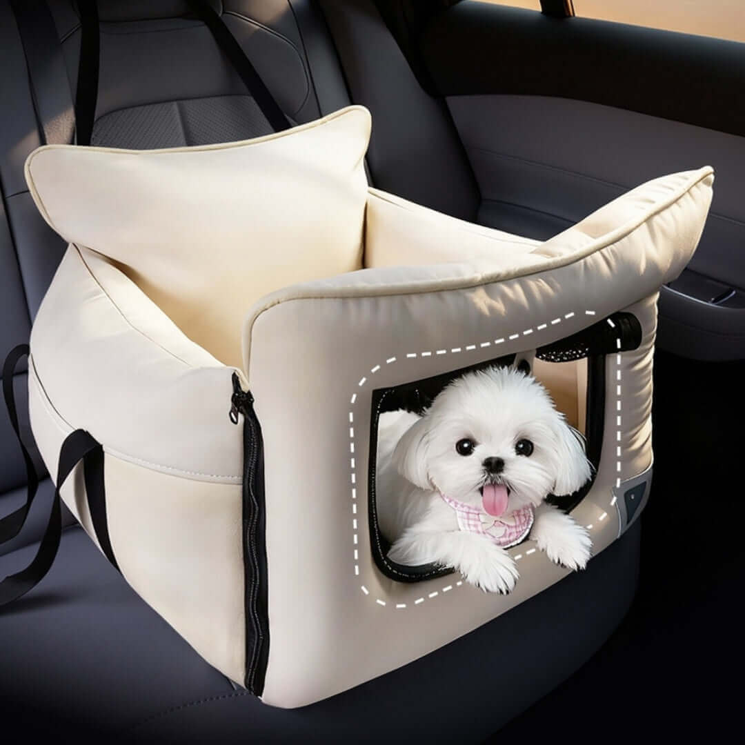 FREDOPETS Detachable Washable Pet Car Travel Carrier Seat Kennel
