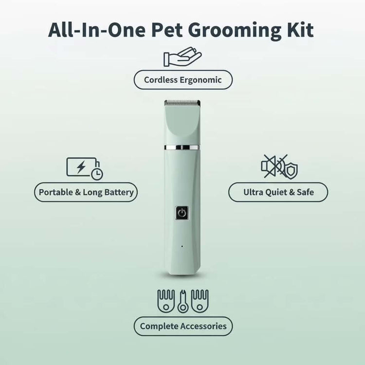 FREDOPETS 4-in-1 Pet Grooming Clippers Kit
