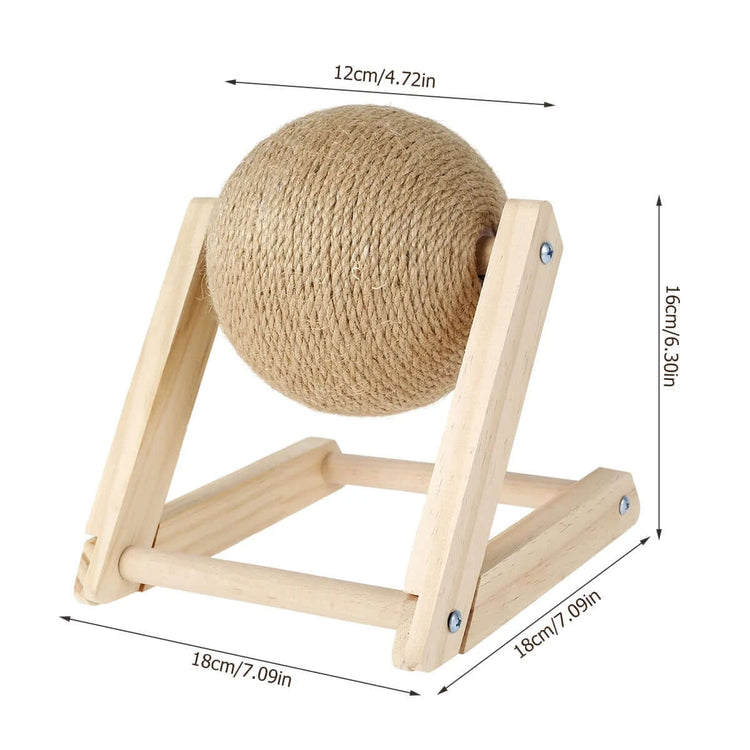 FREDOPETS Sisal Cat Scratching Ball Toy
