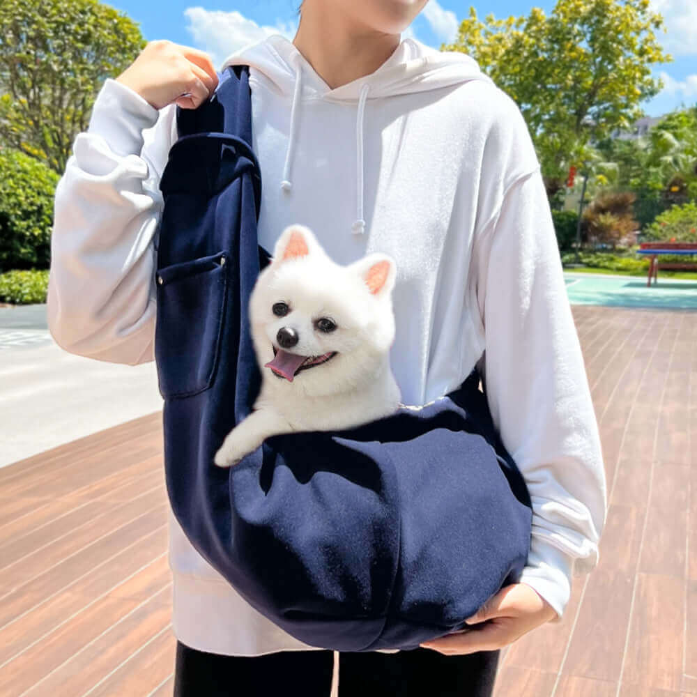 FREDOPETS Autumn Winter Crossbody Pet Carrier Bag for Cats and Dogs