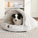 FREDOPETS Semi-Enclosed Shell Pet Bed