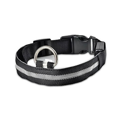 LED Dog Collar Waterproof Adjustable Light up Dog Collar Super Bright Safety Light Glowing Collars