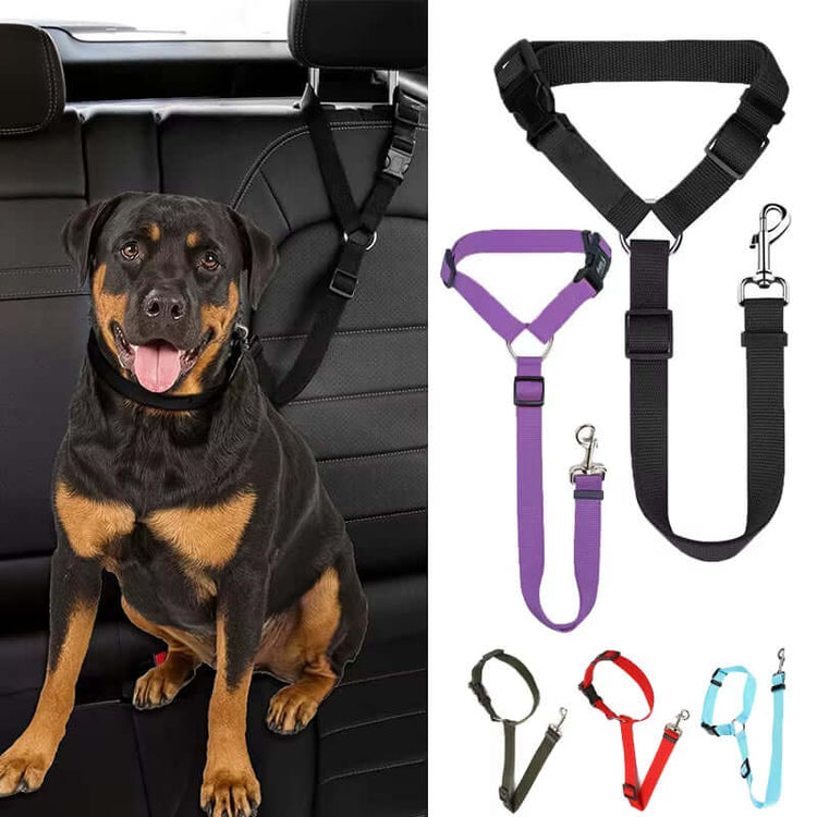 FREDOPETS 2-in-1 Pet Car Seat Belt Leash