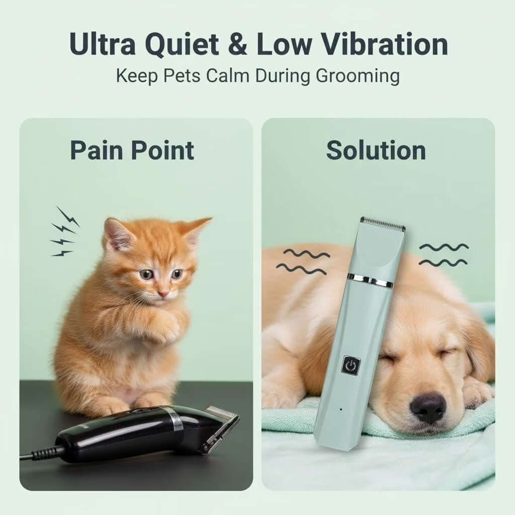 FREDOPETS 4-in-1 Pet Grooming Clippers Kit