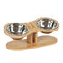 FREDOPETS Adjustable Tilted Pet Feeding Bowl Stand