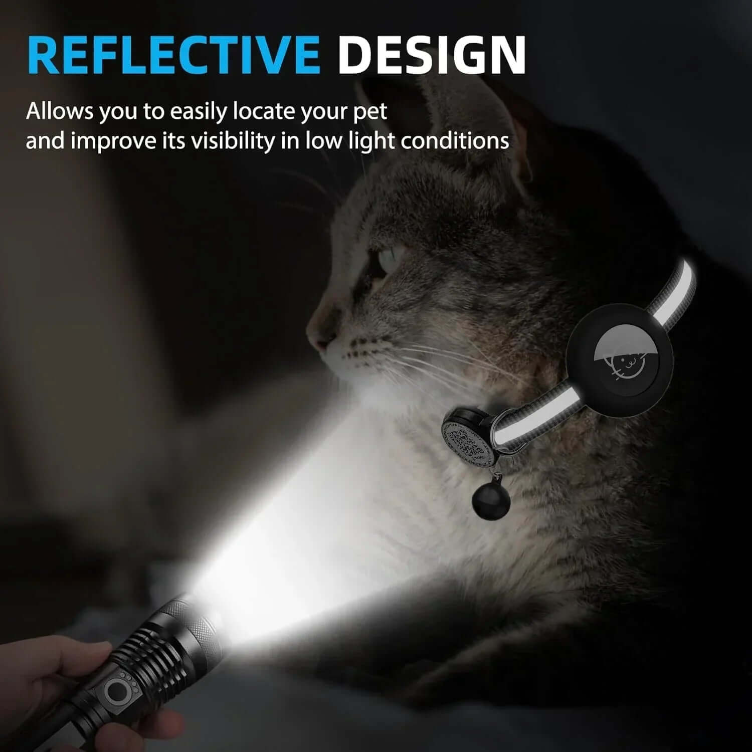 FREDOPETS AirTag Holder Cat Collar No GPS