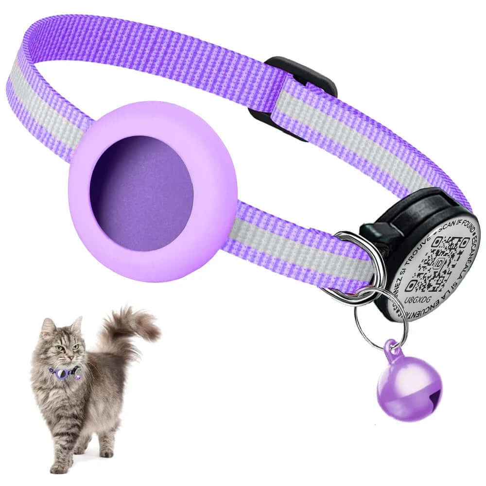 FREDOPETS AirTag Holder Cat Collar No GPS