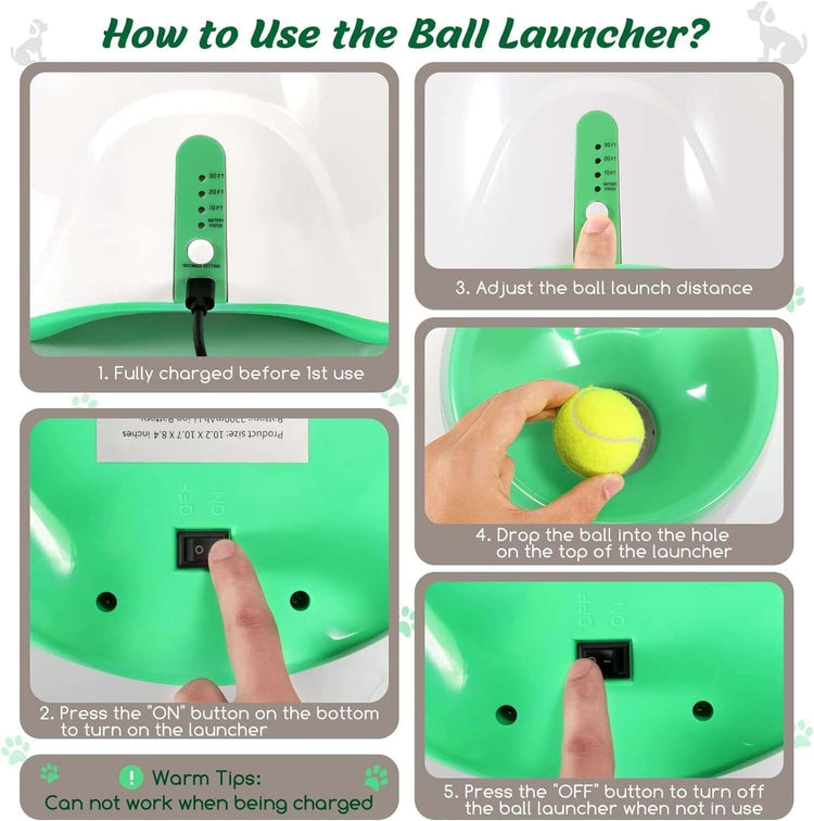 FREDOPETS Automatic Dog Ball Launcher