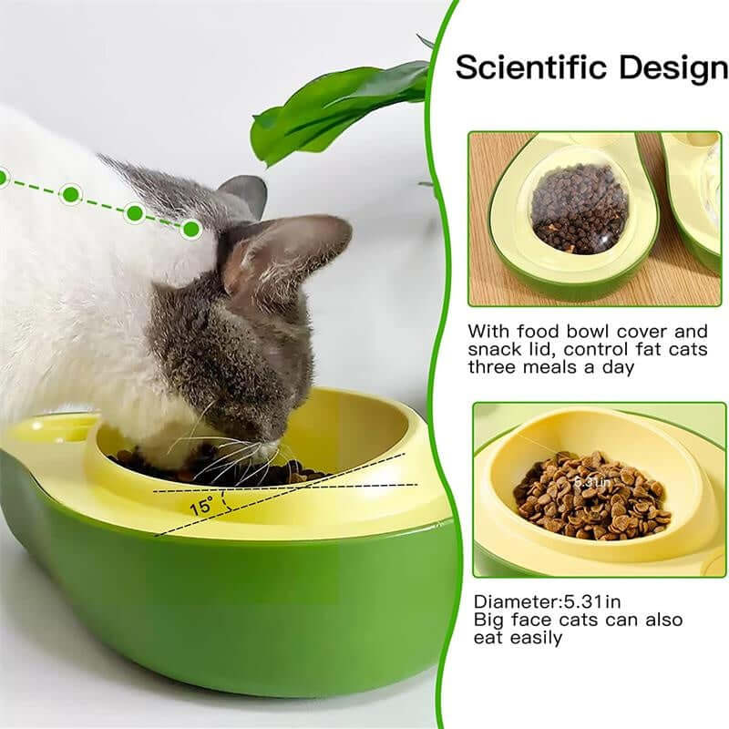 FREDOPETS Avocado Automatic Pet Feeder Bowl