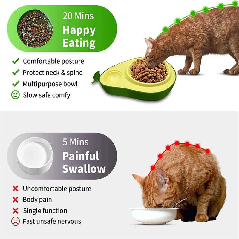 FREDOPETS Avocado Automatic Pet Feeder Bowl