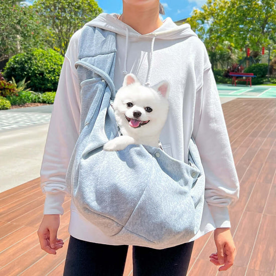 FREDOPETS Autumn Winter Crossbody Pet Carrier Bag for Cats and Dogs