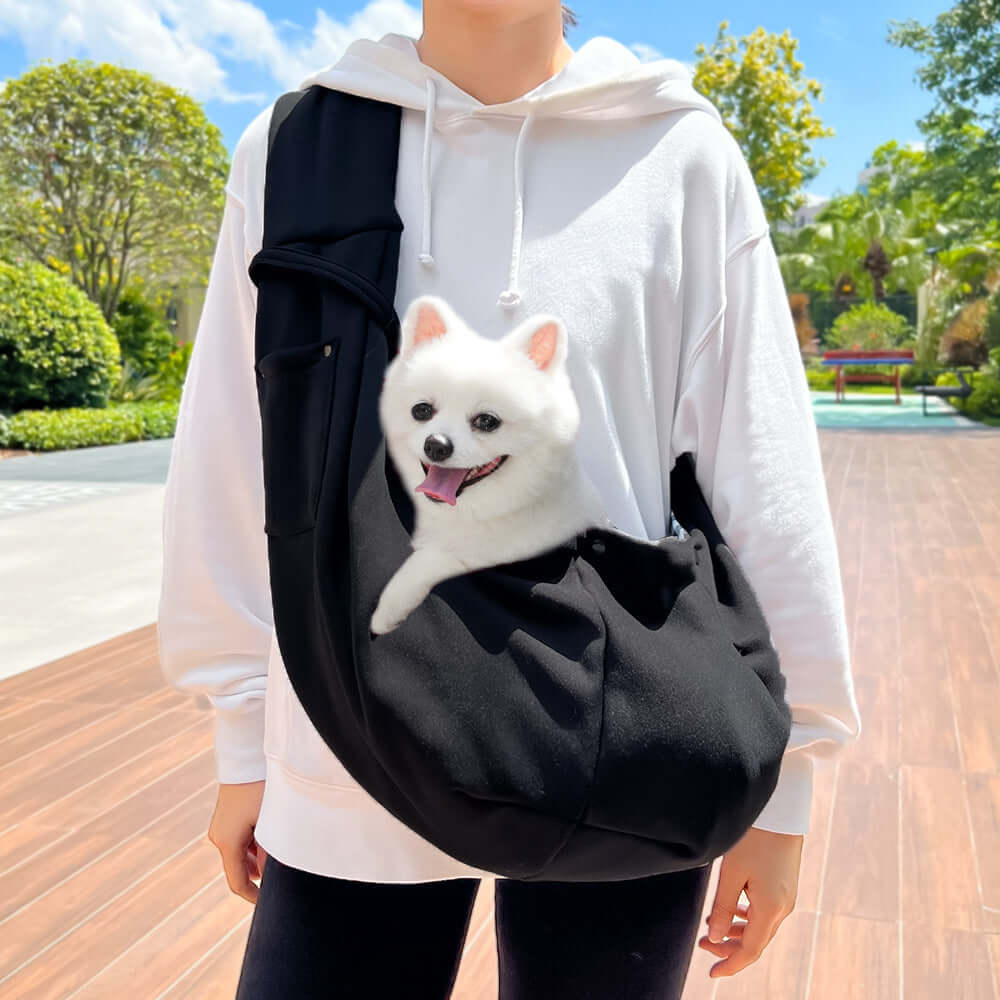 FREDOPETS Autumn Winter Crossbody Pet Carrier Bag for Cats and Dogs
