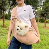 FREDOPETS Autumn Winter Crossbody Pet Carrier Bag for Cats and Dogs