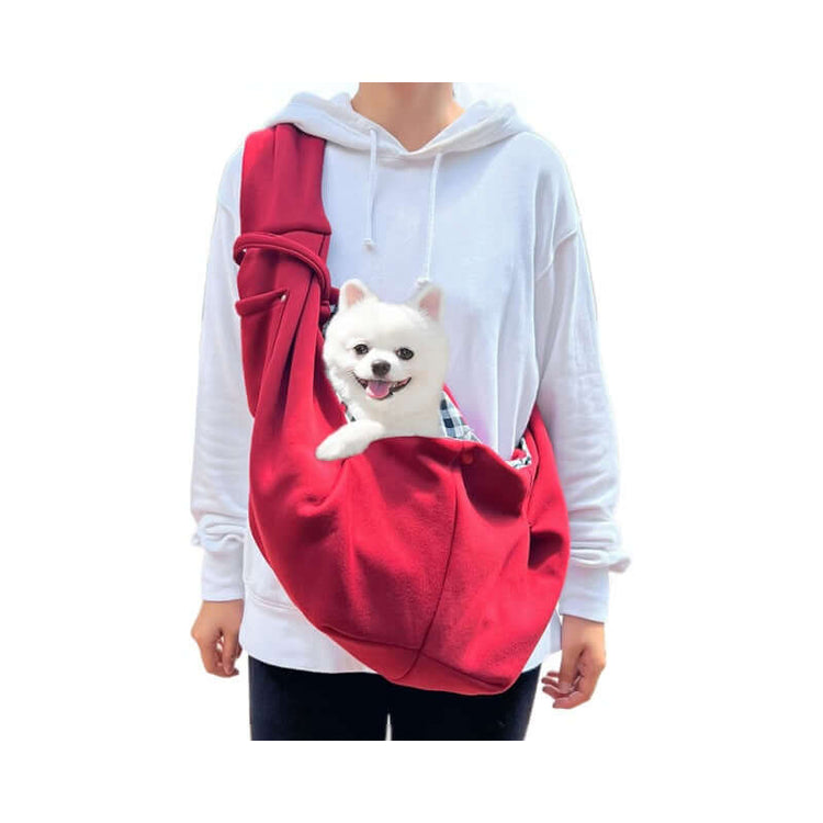 FREDOPETS Autumn Winter Crossbody Pet Carrier Bag for Cats and Dogs