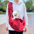 FREDOPETS Autumn Winter Crossbody Pet Carrier Bag for Cats and Dogs
