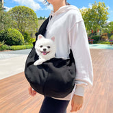 FREDOPETS Autumn Winter Crossbody Pet Carrier Bag for Cats and Dogs