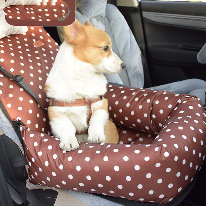 FREDOPETS Car Kennel Pet Travel Car Seat
