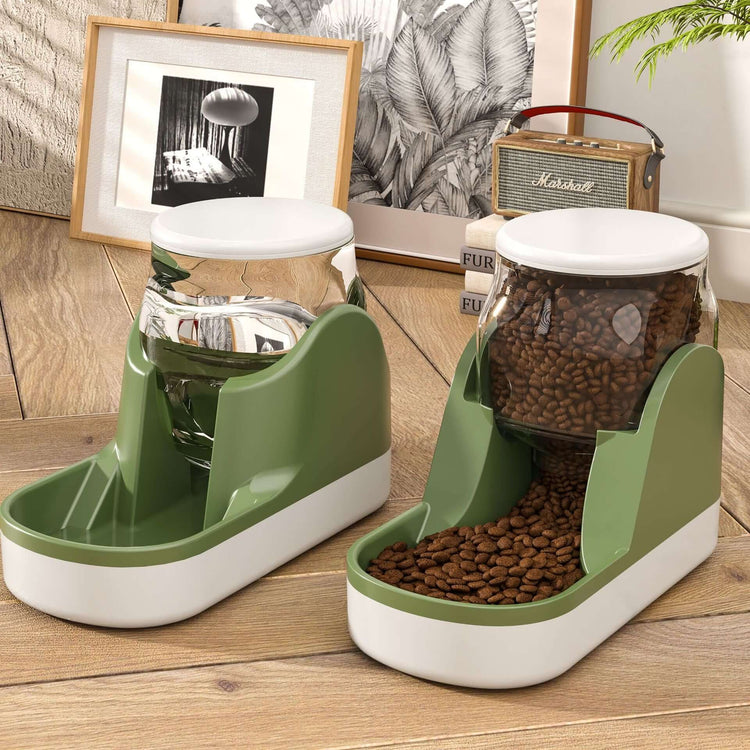 FREDOPETS Automatic Pet Feeder Water Fountain