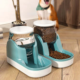 FREDOPETS Automatic Pet Feeder Water Fountain