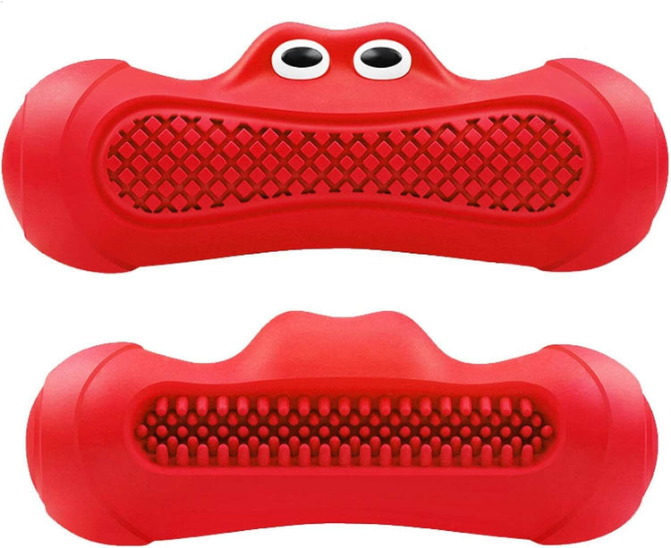 FREDOPETS Vocal Rugby Rubber Dog Chew Toy