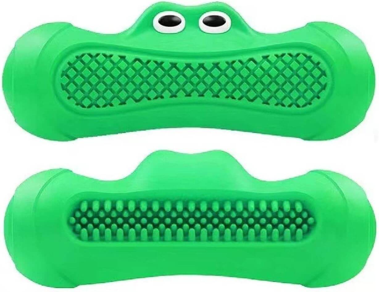 FREDOPETS Vocal Rugby Rubber Dog Chew Toy