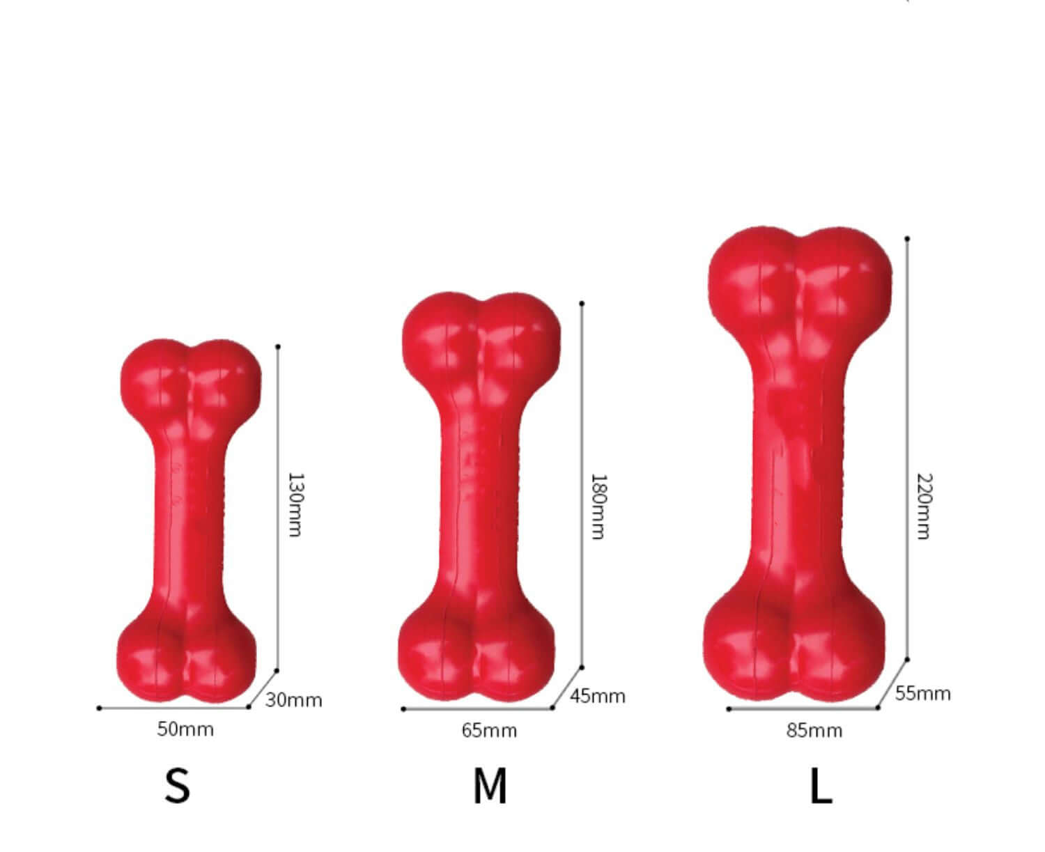 FREDOPETS Dog Bite Resistant Rubber Chew Toy