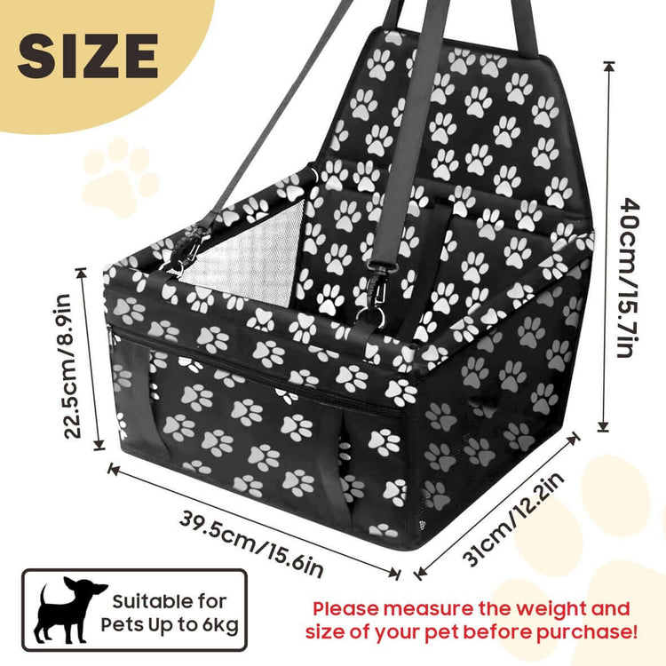 FREDOPETS Dog Car Seat Travel Booster