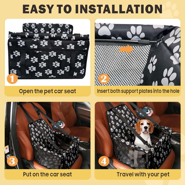 FREDOPETS Dog Car Seat Travel Booster