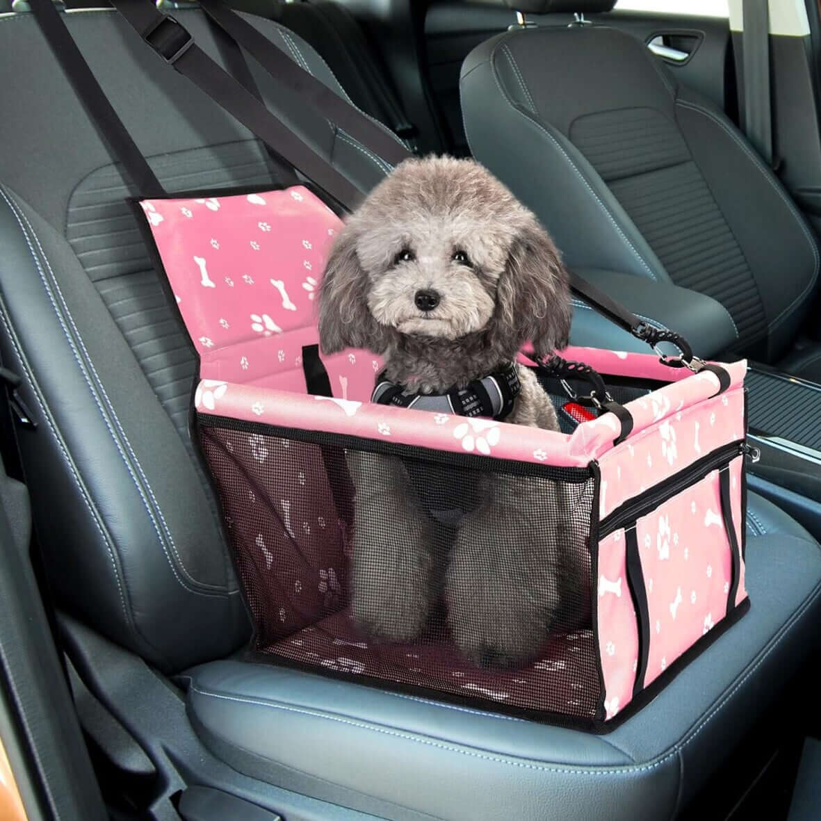 FREDOPETS Dog Car Seat Travel Booster