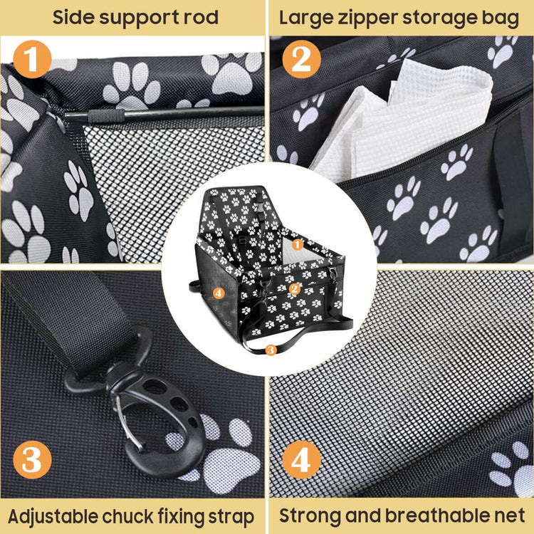 FREDOPETS Dog Car Seat Travel Booster
