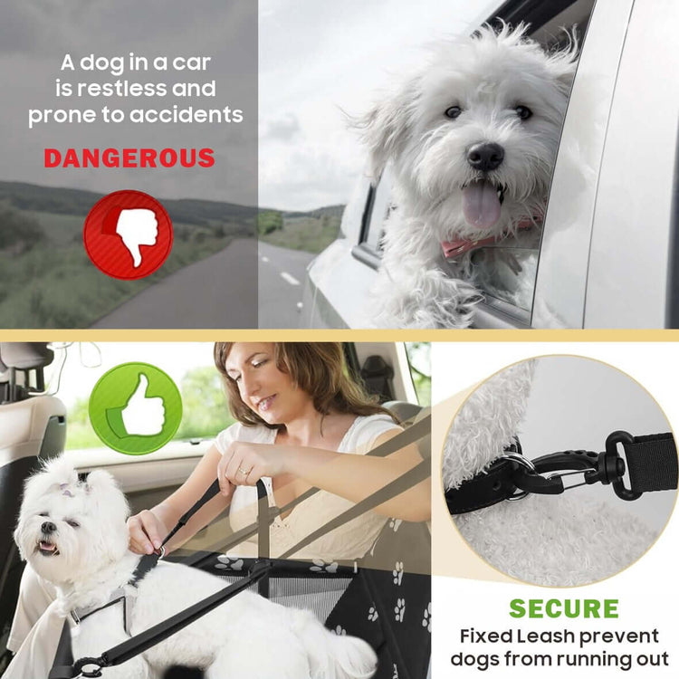 FREDOPETS Dog Car Seat Travel Booster
