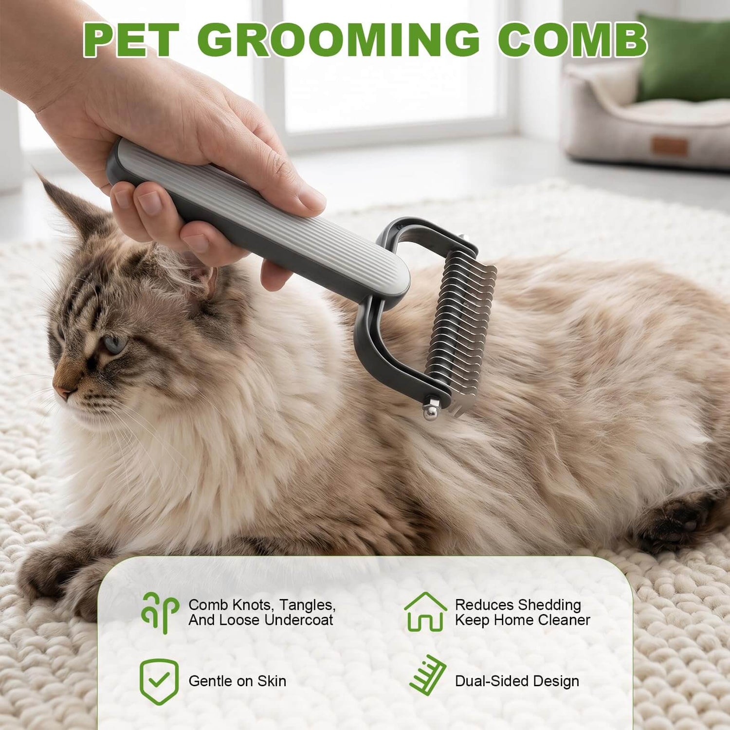 FREDOPETS Double-Sided Dematting Comb 2026
