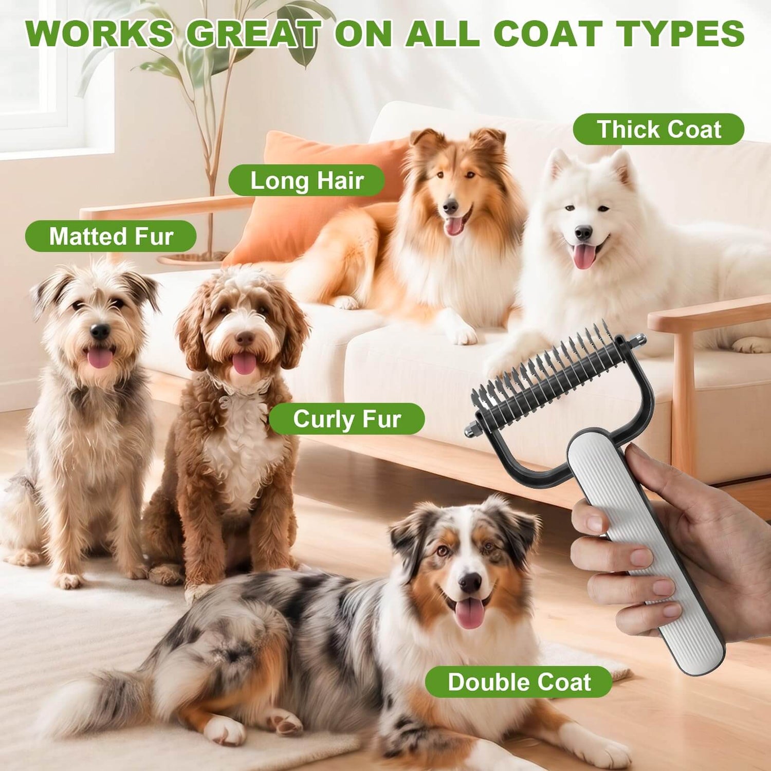 FREDOPETS Double-Sided Dematting Comb 2026