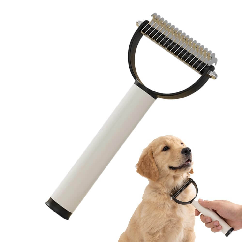 FREDOPETS Double Sided Dematting Grooming Comb
