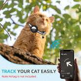 FREDOPETS GPS Tracker Cat Collar AirTag Holder