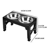 FREDOPETS Large Dog Raised Feeding Station