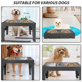 FREDOPETS Large Dog Raised Feeding Station