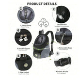 FREDOPETS Breathable Mesh Pet Travel Backpack for Dogs and Cats
