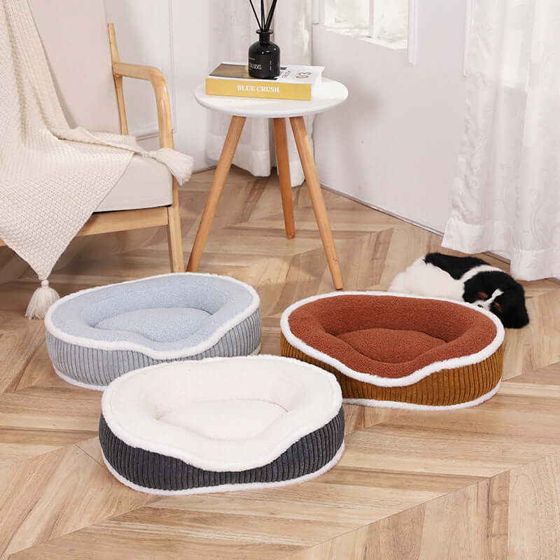 FREDOPETS Autumn Winter Plush Pet Bed