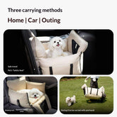FREDOPETS Detachable Washable Pet Car Travel Carrier Seat Kennel