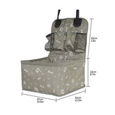 FREDOPETS Pet Car Safety Seat In-Car Travel Bag for Dogs and Cats