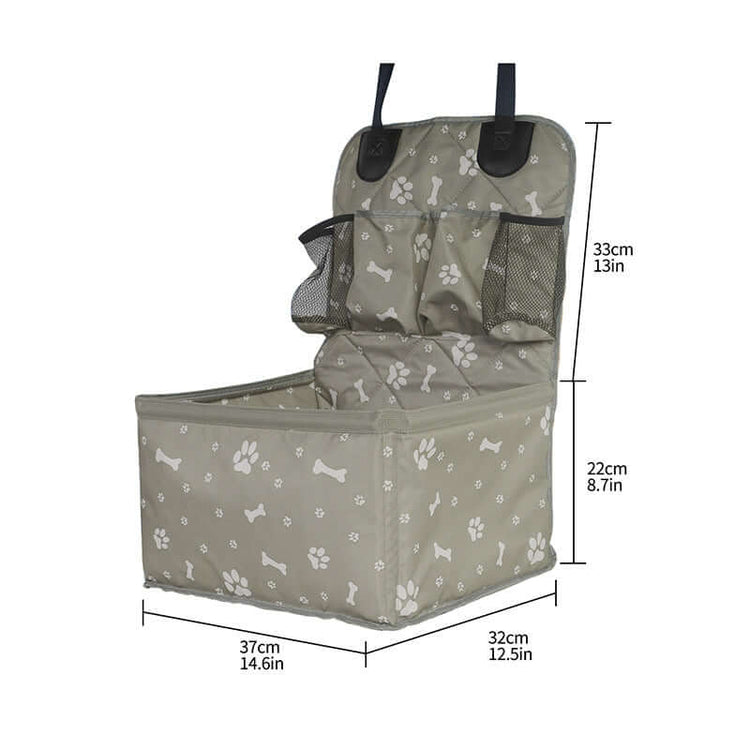 FREDOPETS Pet Car Safety Seat In-Car Travel Bag for Dogs and Cats