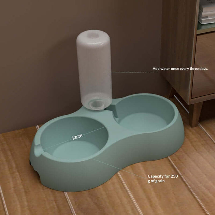 FREDOPETS Pet Feeding and Drinking Station Bowl