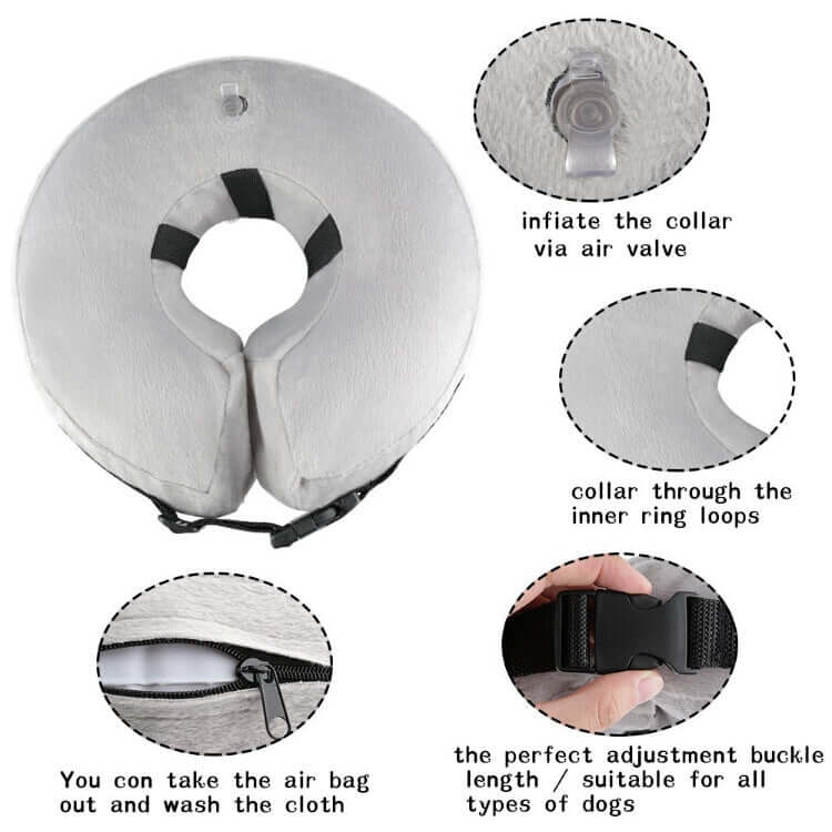 FREDOPETS Inflatable Pet Protective Collar