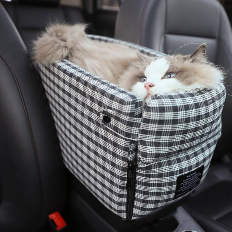 FREDOPETS Portable Pet Car Seat Booster Bed for Small Dogs and Cats