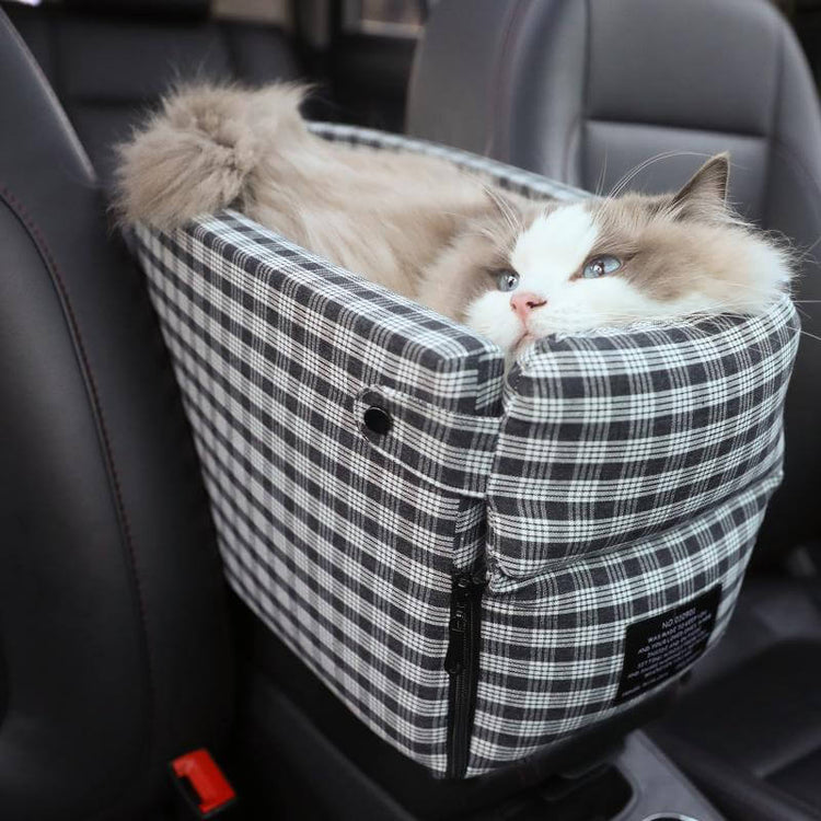 FREDOPETS Portable Pet Car Seat Booster Bed for Small Dogs and Cats