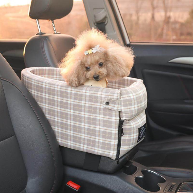 FREDOPETS Portable Pet Car Seat Booster Bed for Small Dogs and Cats