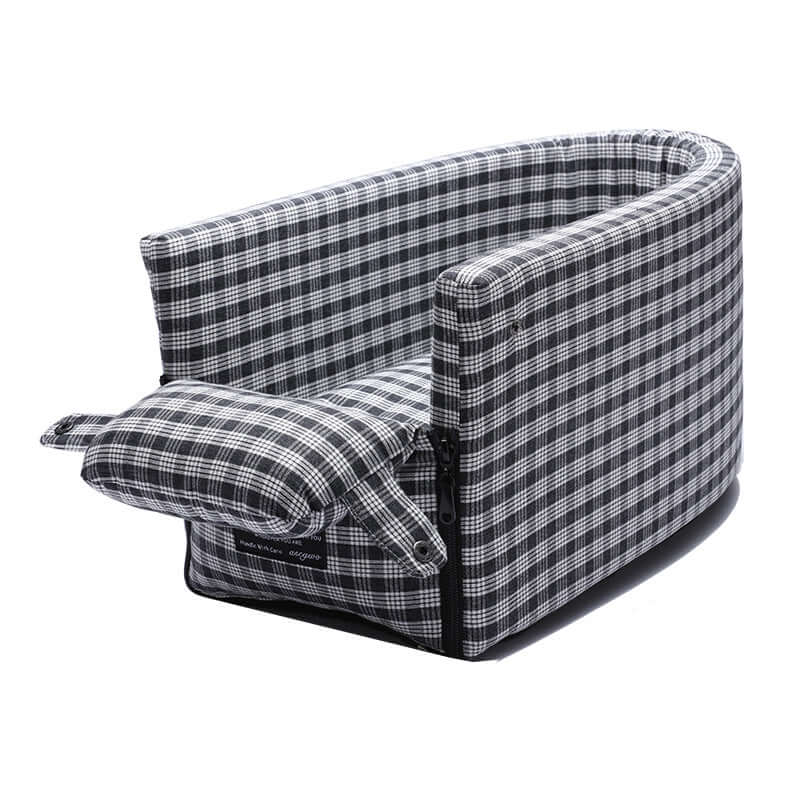 FREDOPETS Portable Pet Car Seat Booster Bed for Small Dogs and Cats