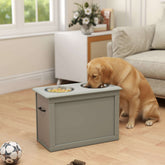 FREDOPETS Raised Pet Feeding Station with Bowls