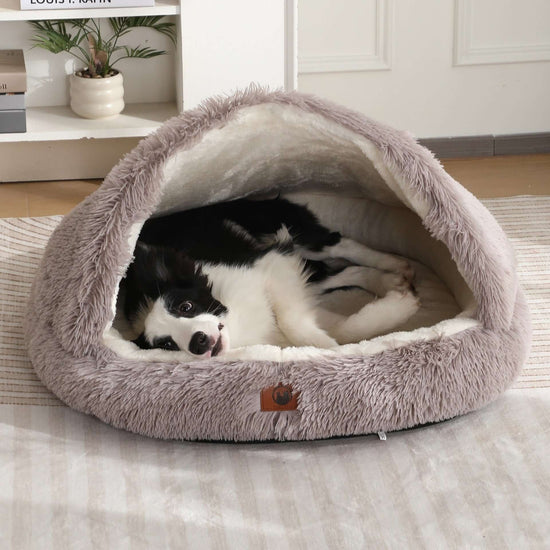 FREDOPETS Semi-Enclosed Shell Pet Bed